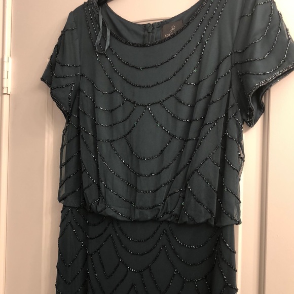 Adrianna Papell Emerald Evening gown - Picture 2 of 7